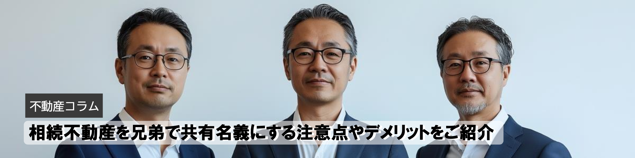 相続不動産を兄弟で共有名義にする注意点やデメリットをご紹介