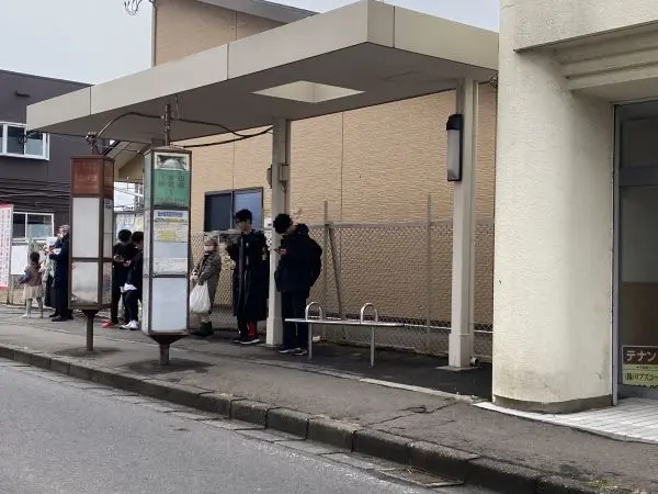 仙台市営バス　八木山神社前バス停