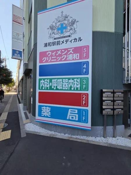 徒歩1分/内科・呼吸器内科、ウイメンズクリニック、薬局が入るビルです。