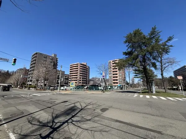 前面道路です！