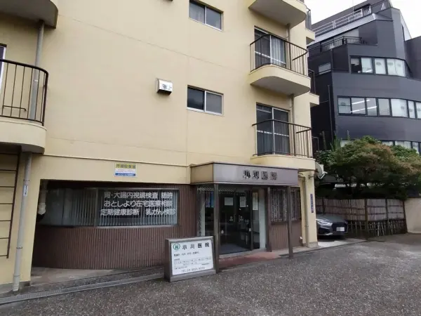徒歩4分。診療科目は内科・消化器科・外科・皮膚科。小児予防接種や健康診断、訪問診療も行われています。