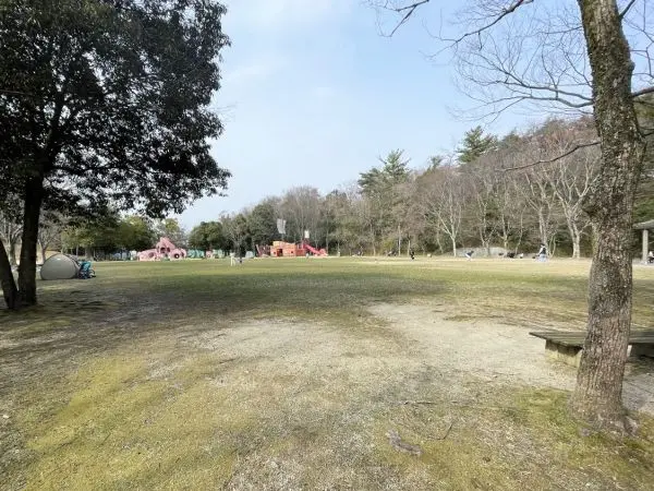 大渕池公園（東地区）まで徒歩１０分です。芝生広場が広がり、小さなお子様が遊べる遊具もあります。