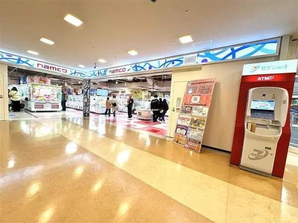 namcoサッポロファクトリー店まで徒歩5分です。
空中歩廊で直結で行くことができます。