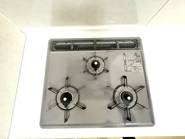 三口コンロ　新品交換済み！