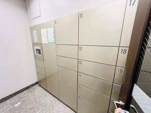 対象物件の宅配ボックス部分です。ご質問等、お気軽にお問い合わせください。