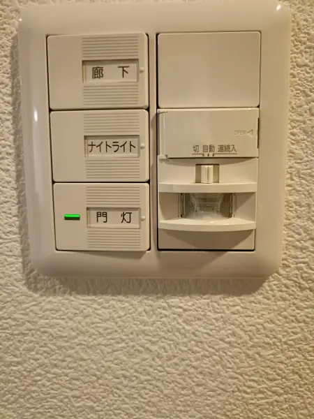 人感センサー付玄関照明です。