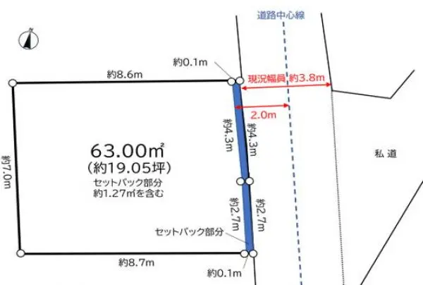 北区十条仲原一丁目　売地