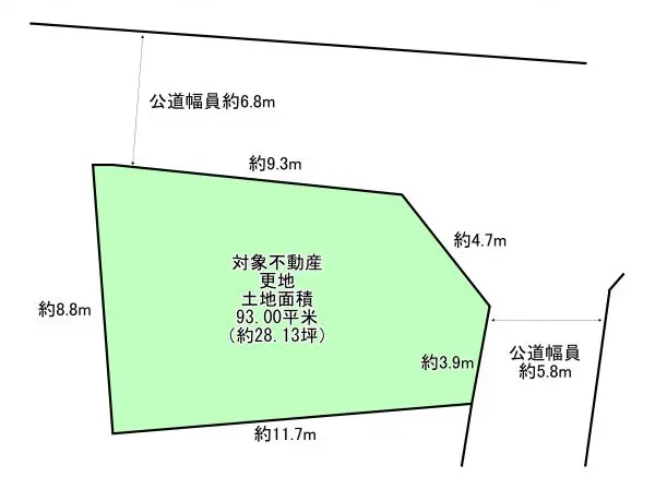 土地　摂津市香露園
