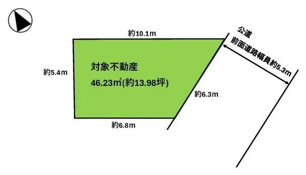 西宮市上甲子園一丁目　土地