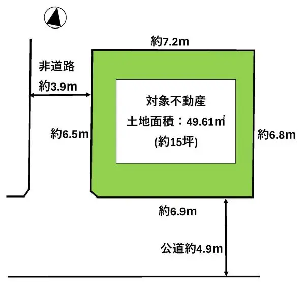 尼崎市稲葉荘一丁目　建築条件無し売土地