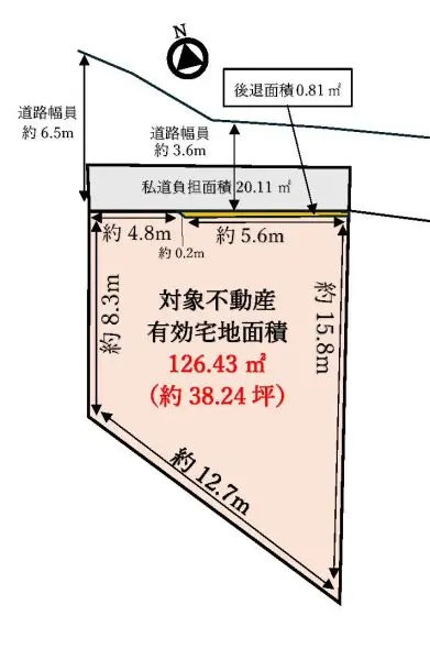 豊中市柴原町二丁目　建築条件無売土地