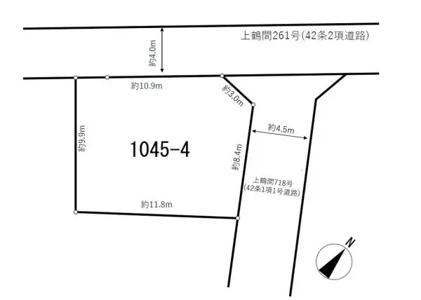 相模原市南区上鶴間三丁目　土地