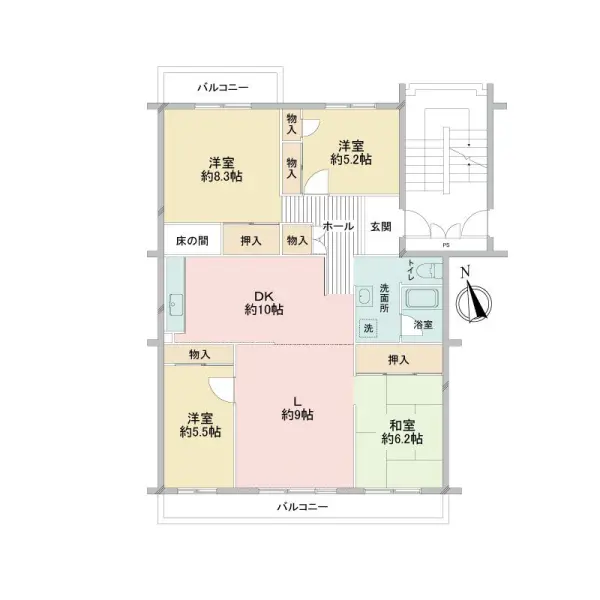三郷早稲田第四住宅　3-23-3号棟