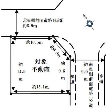 富田林市梅の里四丁目　建築条件無売土地