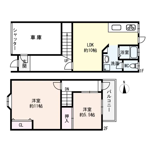 生野区中川西一丁目　連棟住宅