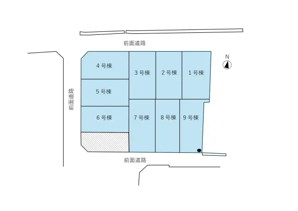 四條畷市蔀屋本町　9区画分譲地　1号棟