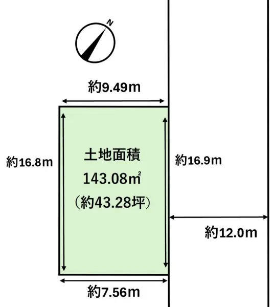 加古川市平岡町一色字西畑　土地(4号地)