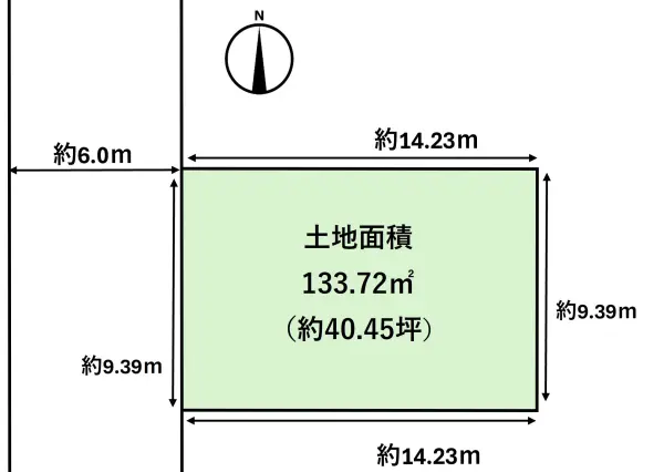 伊丹市野間8丁目 土地(1号地)
