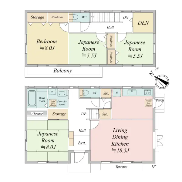 大和ハウス工業株式会社施工、軽量鉄骨造!4LDK+Sオール電化住宅!