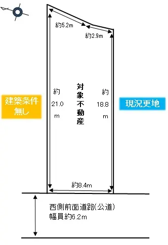大阪狭山市西山台一丁目　建築条件無売土地B号地