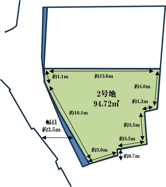吹田市佐井寺三丁目　2号地土地