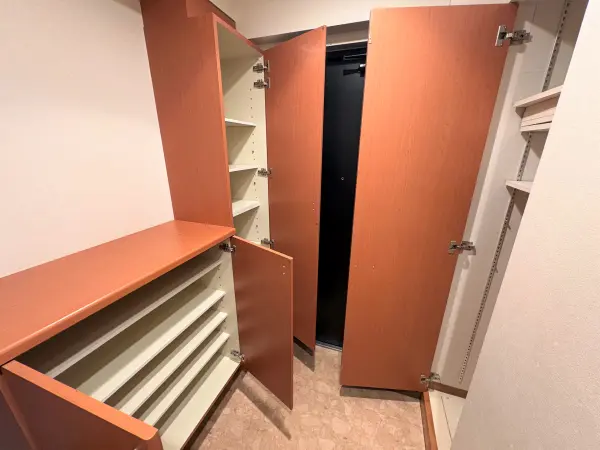 家族の靴を収納できる余裕があります!