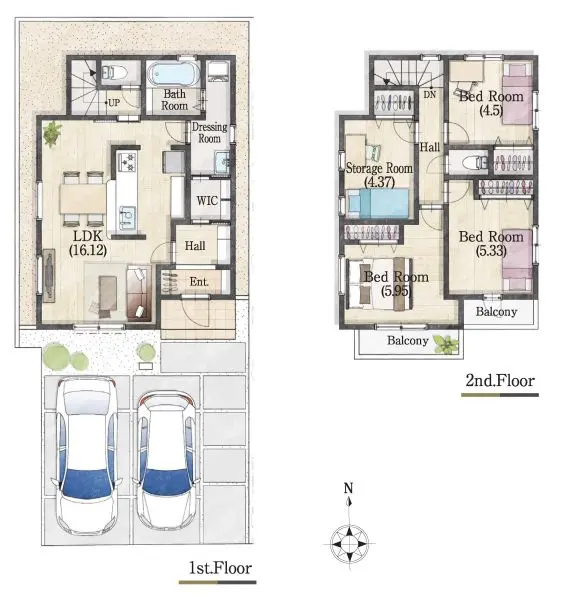 三鷹市北野　新築分譲住宅10号棟(全8棟)