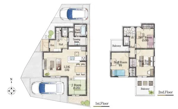 三鷹市北野　新築分譲住宅4号棟(全8棟)