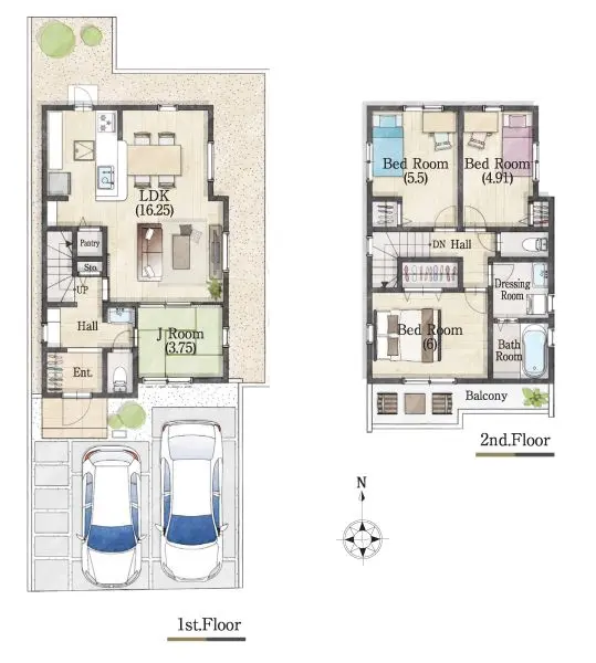 三鷹市北野　新築分譲住宅7号棟(全8棟)