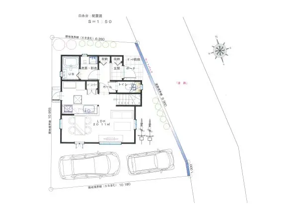 府中市白糸台四丁目　売地