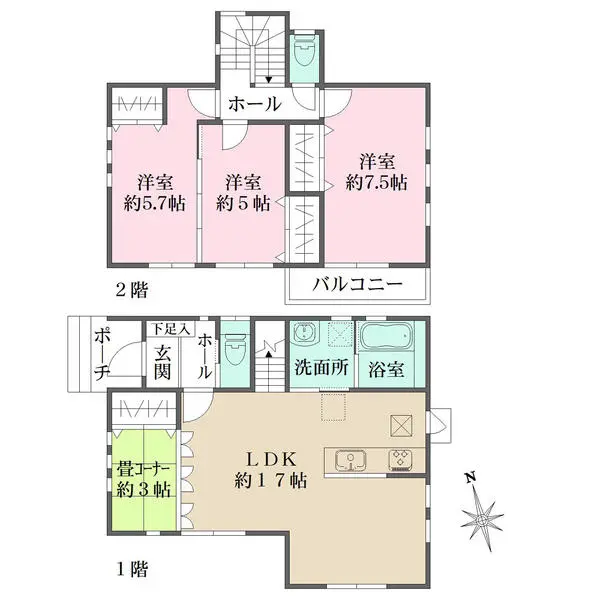 神奈川県茅ヶ崎市菱沼１丁目 一戸建て