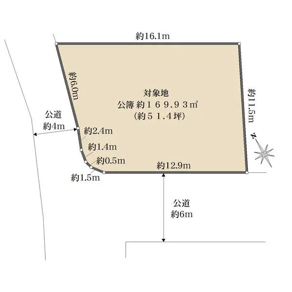 神奈川県茅ヶ崎市平和町 土地