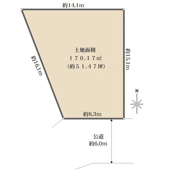 千葉県船橋市三山２丁目 土地