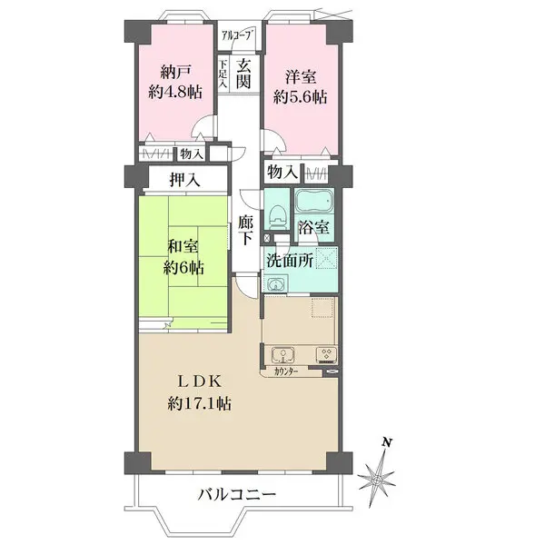 藤和コアティ高槻ハイタウンコアD