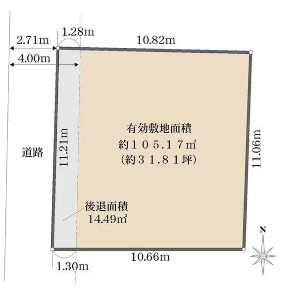 兵庫県尼崎市稲葉荘４丁目 土地