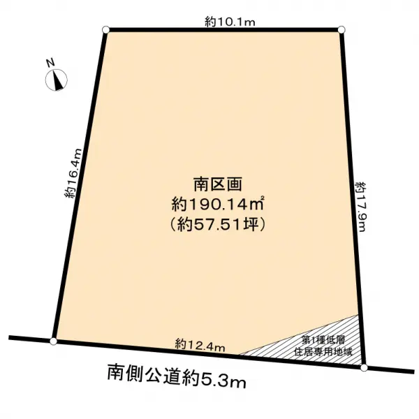 名古屋市天白区八幡山土地