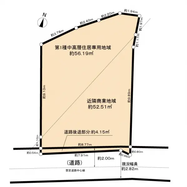 中野区中野三丁目　売地