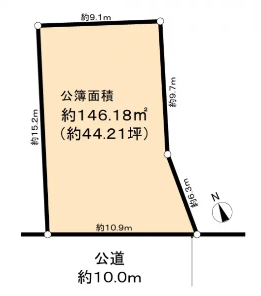 名古屋市天白区向が丘１丁目土地