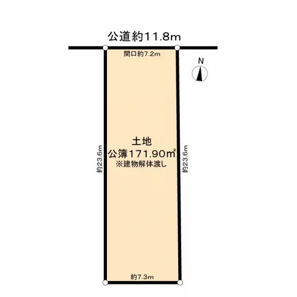 名古屋市瑞穂区本願寺町２丁目土地