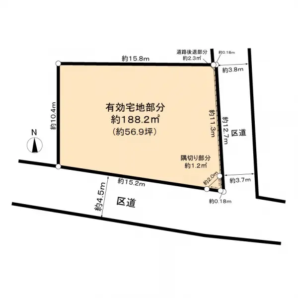 杉並区高円寺北２丁目土地