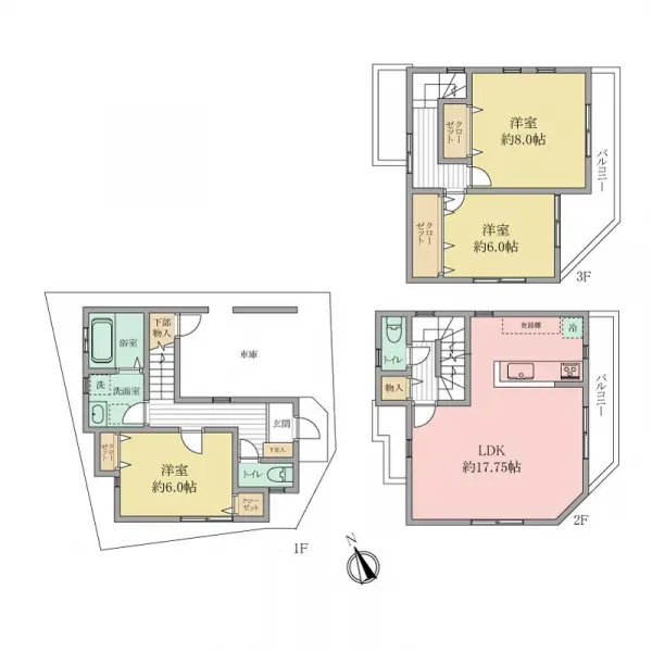 川崎市高津区下作延２丁目　中古戸建