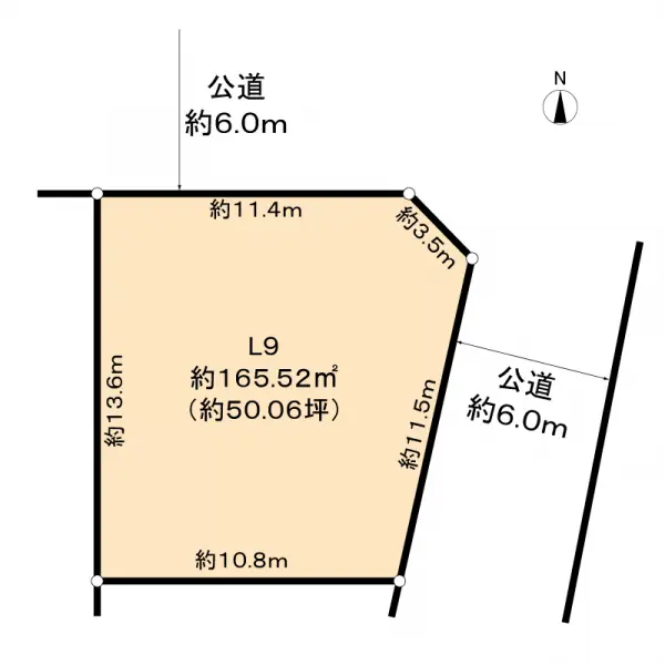豊田市西中山町辻貝戸土地　Ｌ９区画