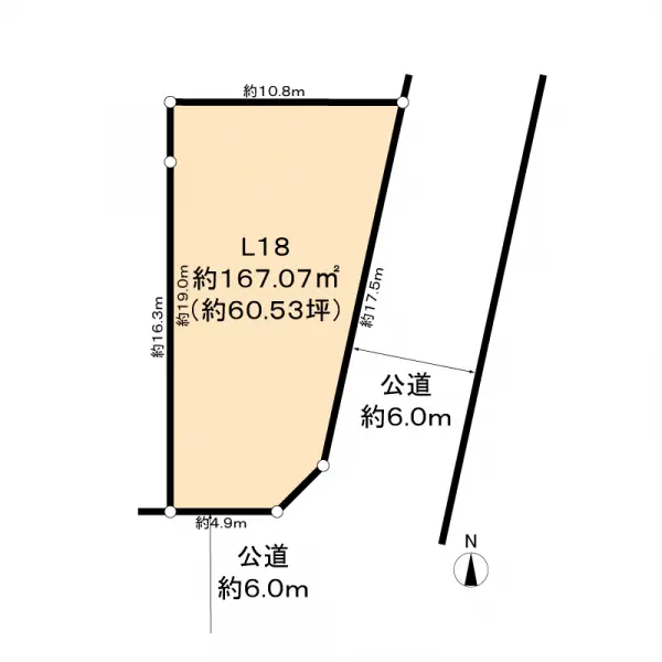 豊田市西中山町辻貝戸土地　Ｌ１８区画