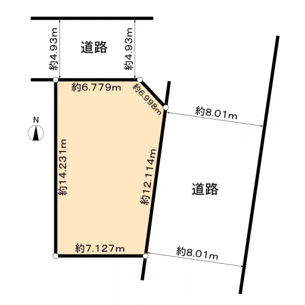 名古屋市北区六が池町土地