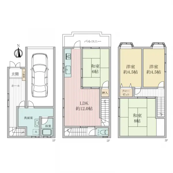 大阪市城東区東中浜三丁目　中古戸建