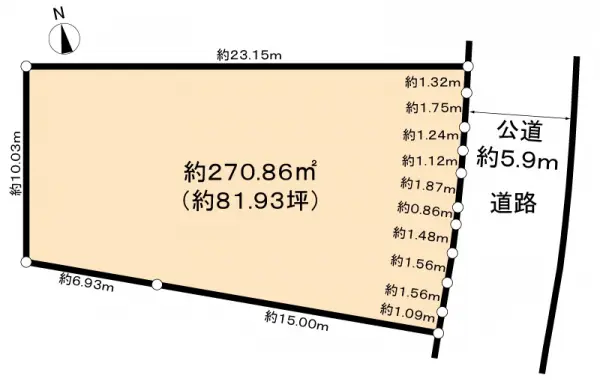 堺市東区大美野土地