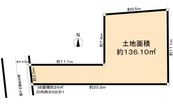 中野区白鷺２丁目土地