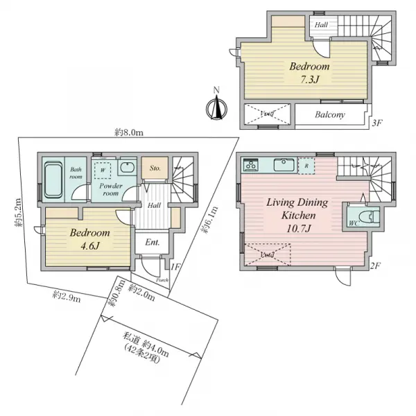 川崎市多摩区宿河原４丁目　新築戸建A号棟
