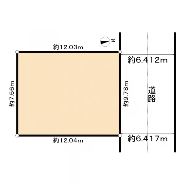 京都市山科区北花山市田町土地