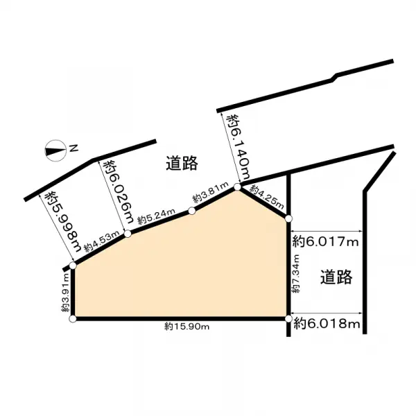京都市山科区北花山市田町土地